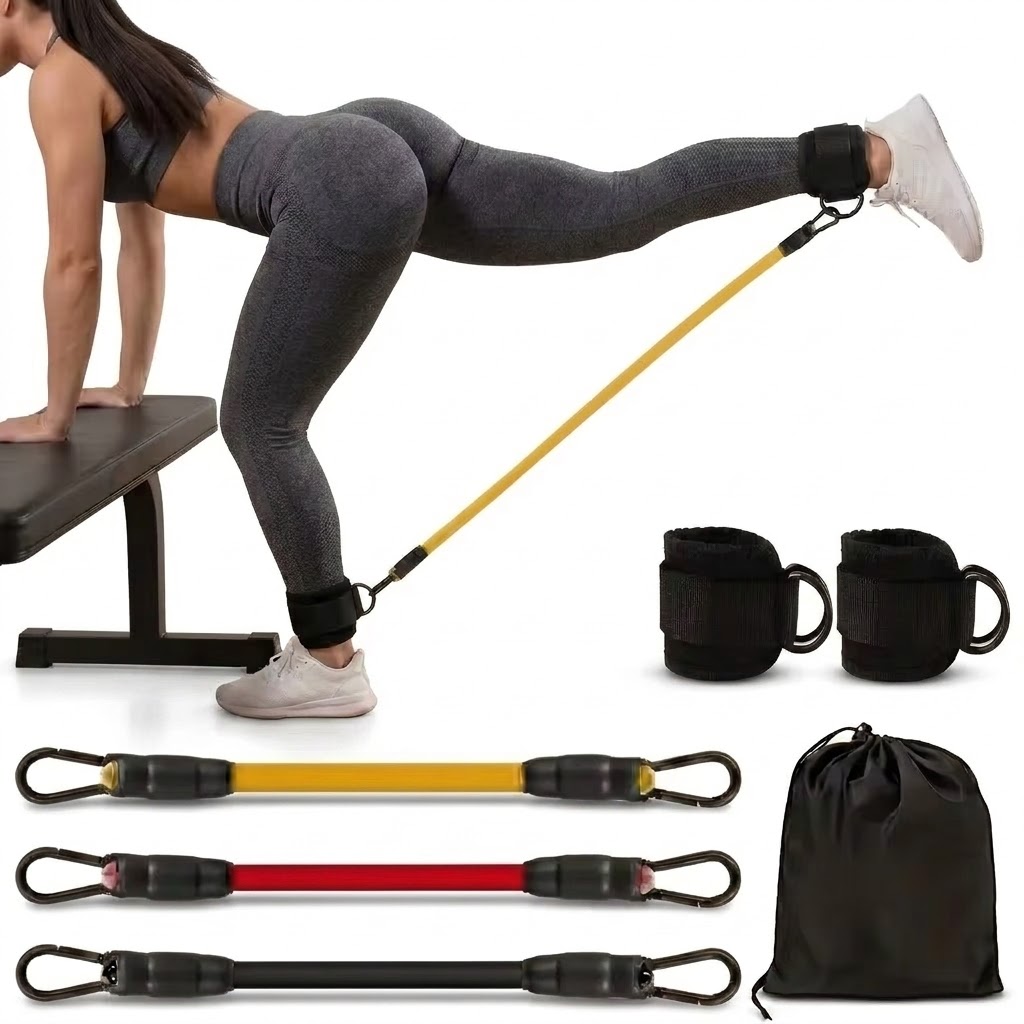 Yoga Fitness Resistance Band - Set 5-Potong Tali Resistensi Pergelangan Kaki