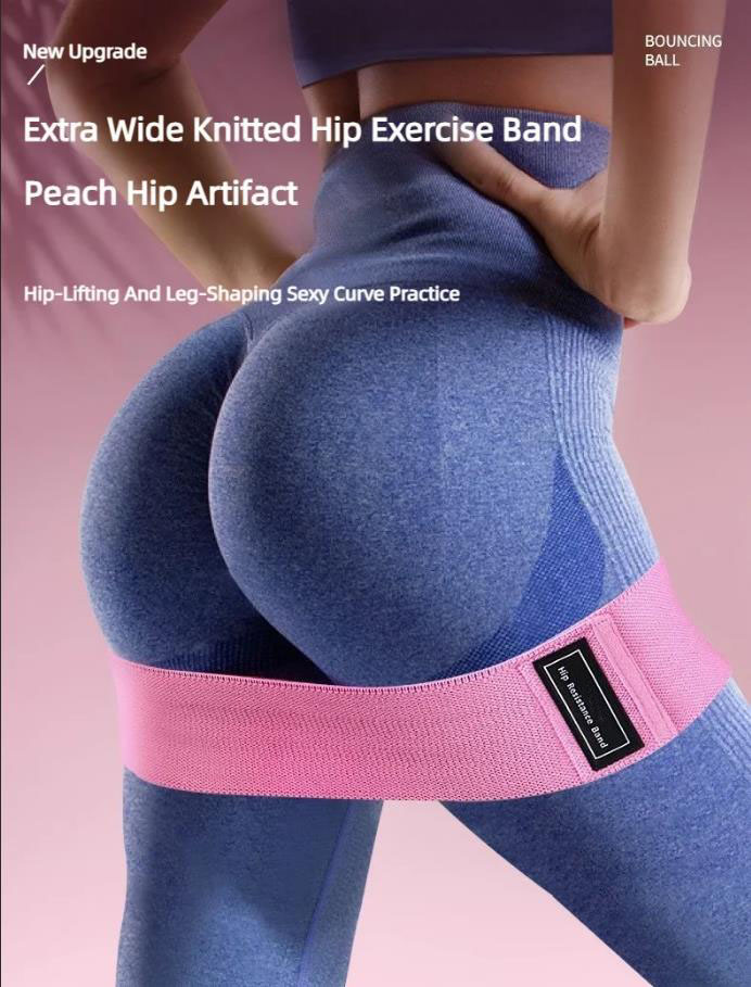 Yoga Fitness Resistance Band - 3Pcs Karet Resistensi Pinggul & Bokong,