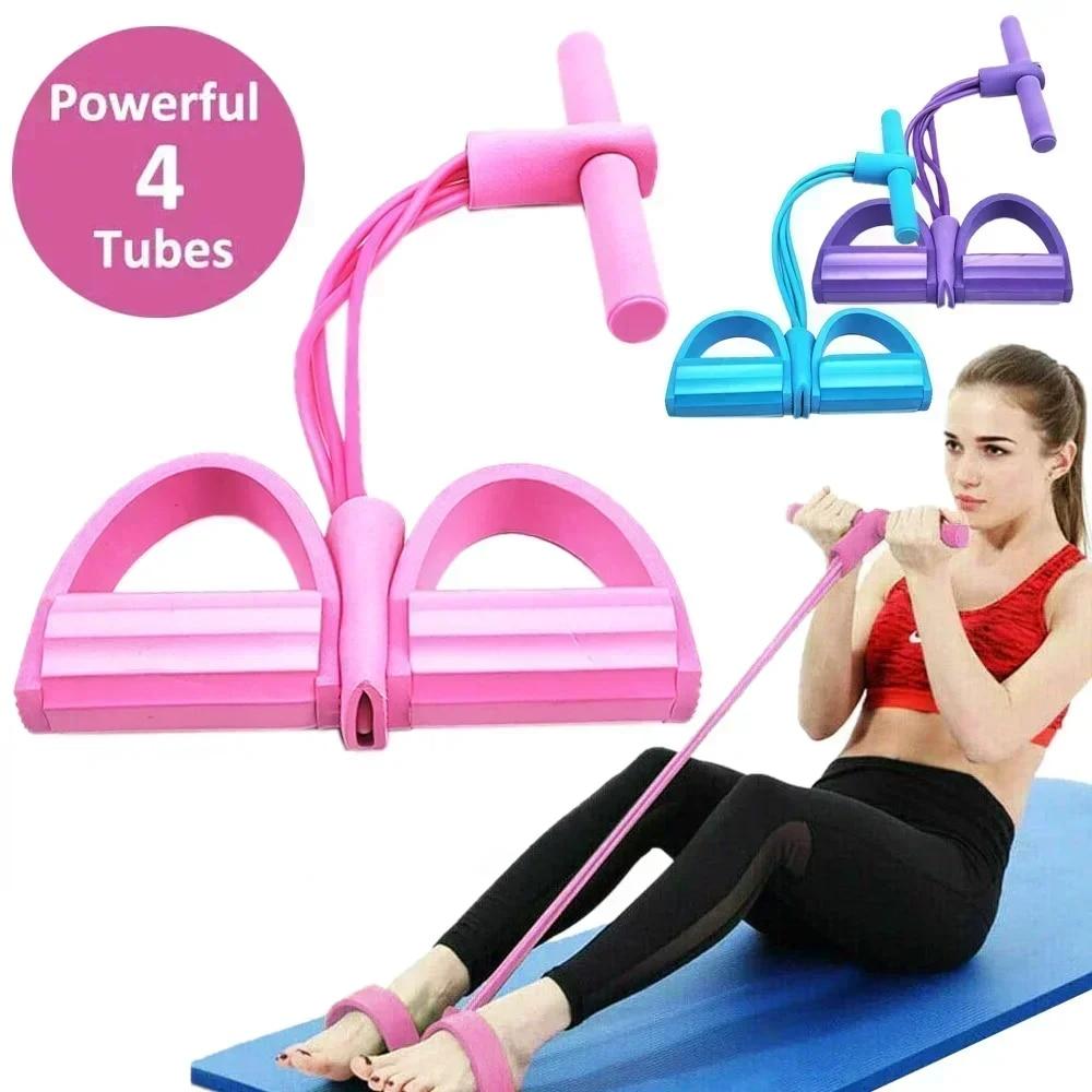 Yoga Fitness Resistance Band - Pita Elastis Resistensi Tingkat 4/6 dengan