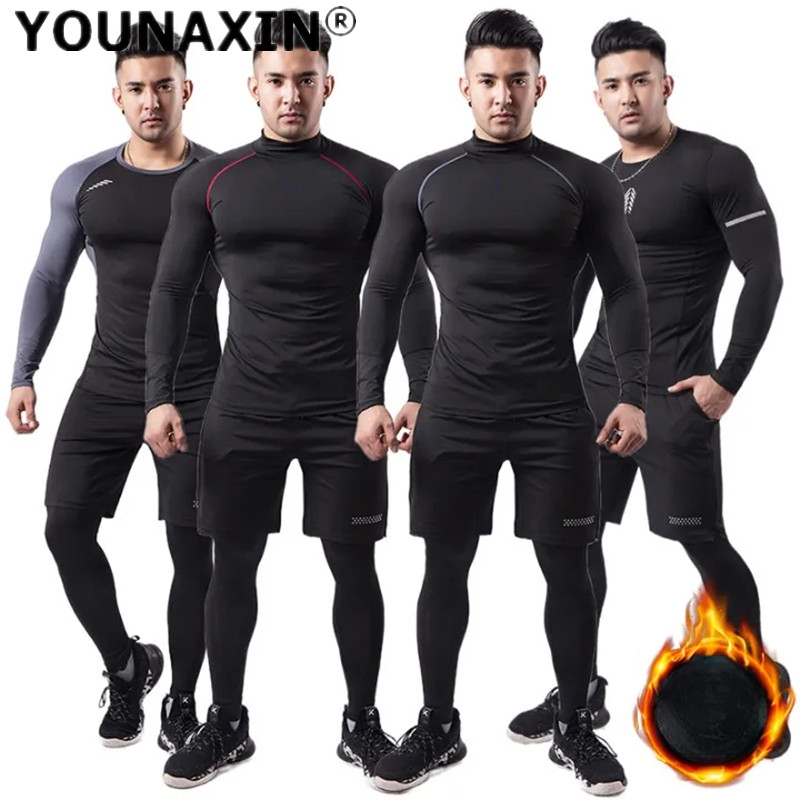 Setelan Olahraga Hangat Pria 3 - Yoga Fitness Training ulasan dan harga