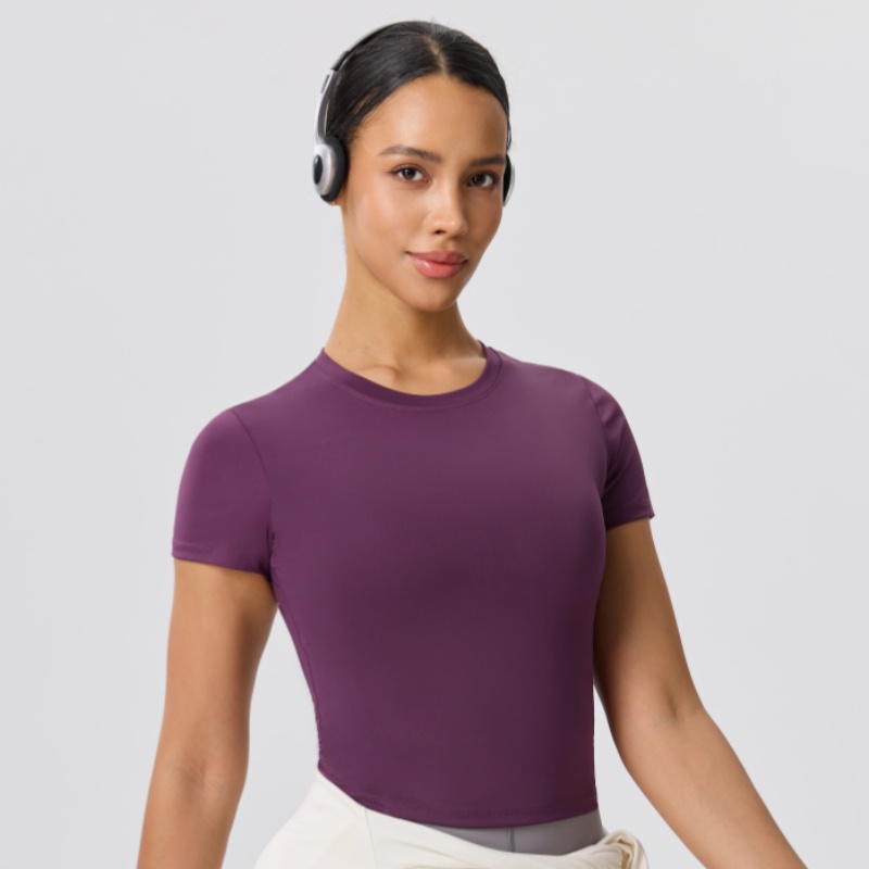 Kaos Yoga Kasual Slim Warna So - Yoga Fitness Training ulasan dan harga