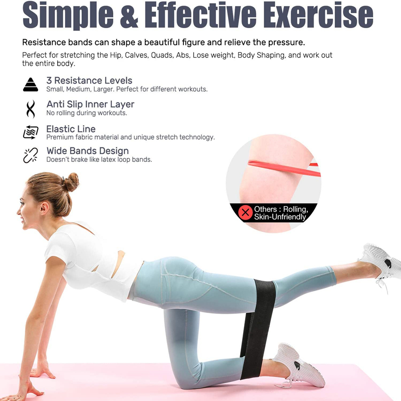 3PCS Wanita Pria Kain Resistan - Yoga Fitness Resistance Band ulasan dan harga