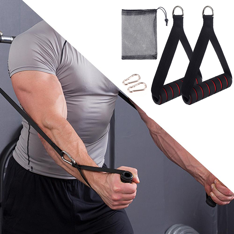 【F】Pegangan Mesin Kabel Heavy  - Yoga Fitness Resistance Band ulasan dan harga