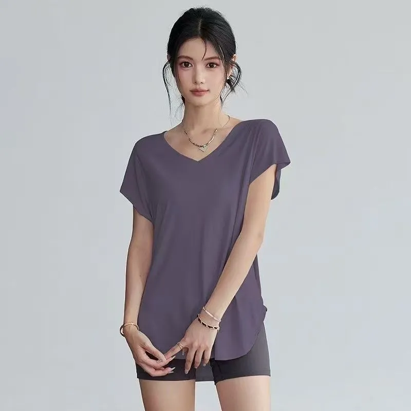Kaos Yoga Wanita Slim Fit Lehe - Yoga Fitness Training ulasan dan harga